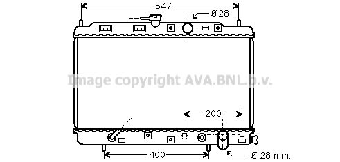 AVA QUALITY COOLING Радиатор, охлаждение двигателя HD2051